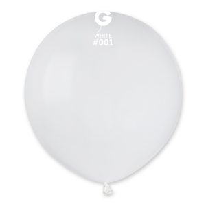 Balón pastelový biely 48 cm