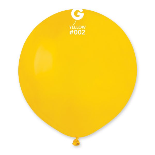 Balón pastelový žltý 48 cm