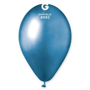 Balónik chrómový modrý 33 cm