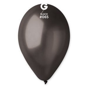 Balónik metalický čierny 26 cm