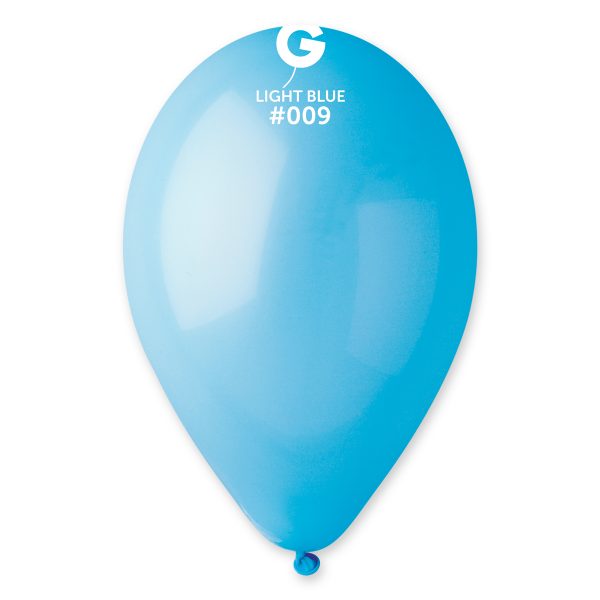 Balónik pastelový baby modrá 26 cm