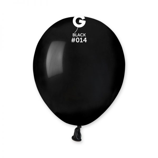 Balónik pastelový čierny  13 cm