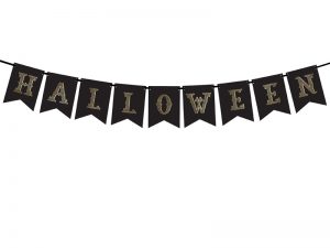 Banner Halloween čierny