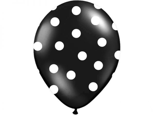 Bodkovaný balónik čierny-2