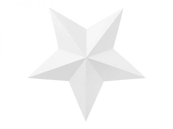 Dekorácia Hviezdy - biele 6 ks-2