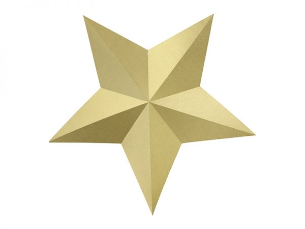 Dekorácia Hviezdy - zlaté 6 ks-2
