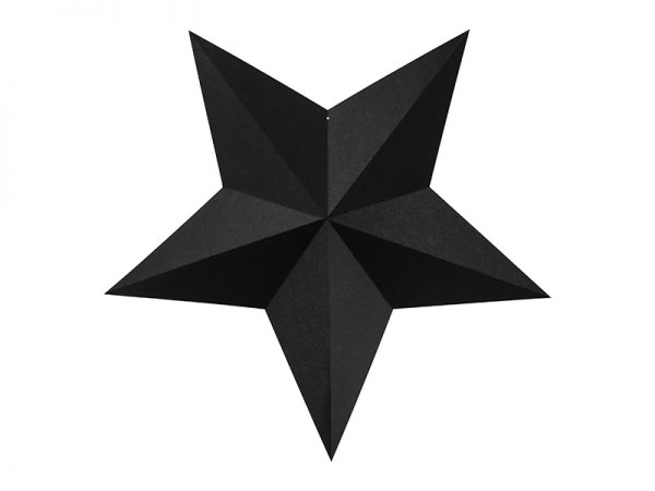 Dekorácia Hviezdy - čierne 6 ks-2