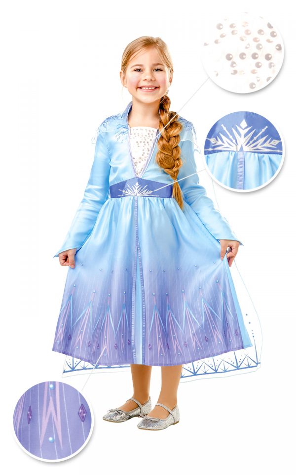 Detský kostým - Elsa (šaty) Veľkosť - deti: M-5