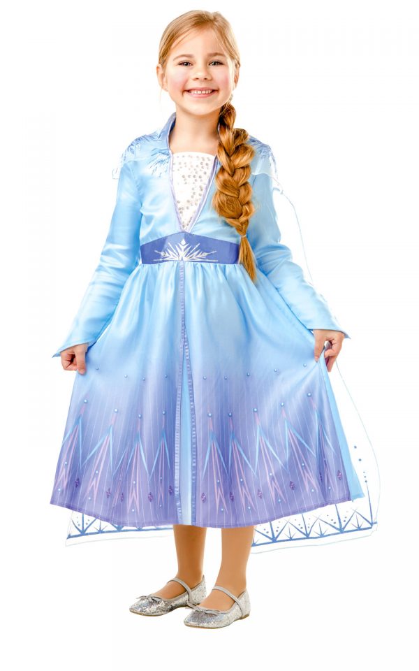 Detský kostým - Elsa (šaty) Veľkosť - deti: M