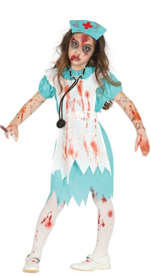 Detský kostým Zombie zdravotná sestra Veľkosť - deti: M