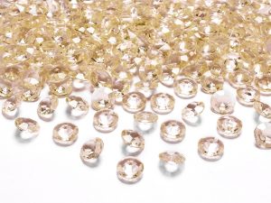 Diamantové konfety zlaté 12mm