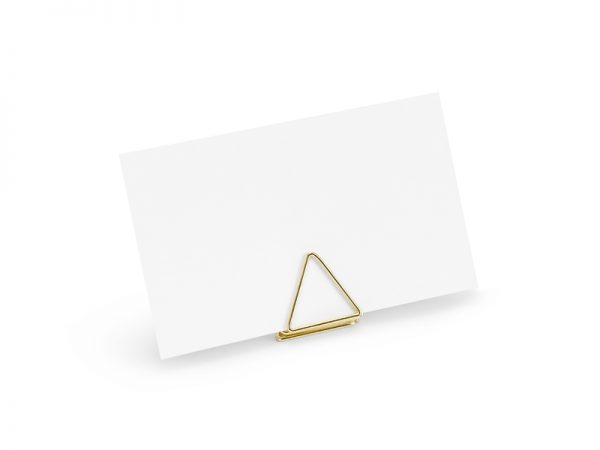 Držiak na menovku - Trojuholník zlatý-2