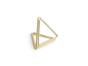 Držiak na menovku - Trojuholník zlatý