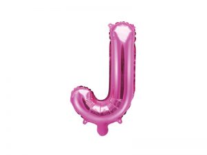 Fóliový balón Mini - Písmeno J 35 cm ružový