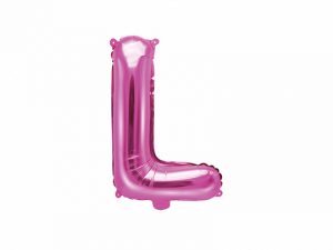 Fóliový balón Mini - Písmeno L 35 cm ružový