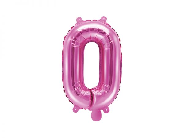 Fóliový balón Mini - Písmeno O 35 cm ružový