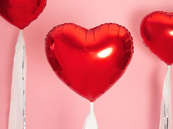 Fóliový balón - červené srdce 45 cm-4