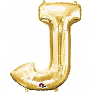 Fóliový balónik písmeno J 86 cm zlatý