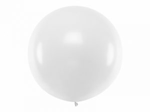 Guľatý latexový Jumbo balón 1m biely