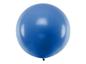 Guľatý latexový Jumbo balón 1m modrá