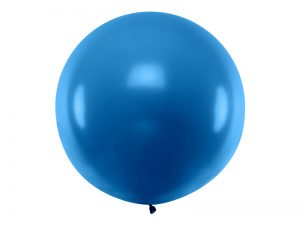 Guľatý latexový Jumbo balón 1m námornická modrá