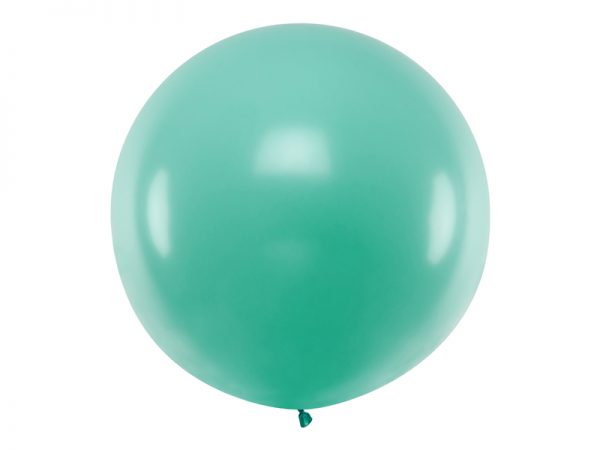 Guľatý latexový Jumbo balón 1m pastelová lesná zelená