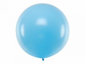 Guľatý latexový Jumbo balón 1m svetlomodrý