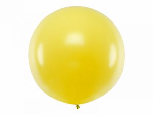 Guľatý latexový Jumbo balón 1m žltý
