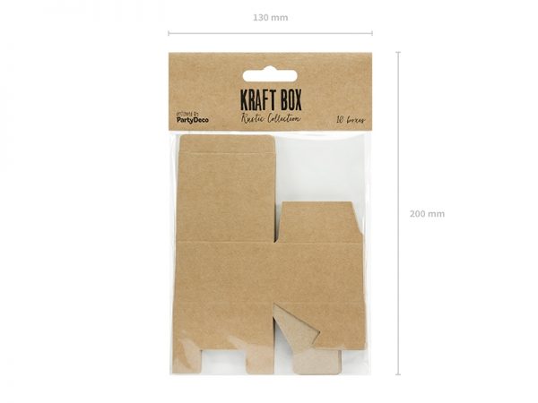Krabičky na darčeky - hnedé 10 ks-4