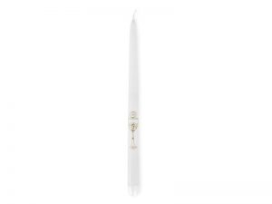 Kónická sviečka biela - Prvé sväté prijímanie 29cm