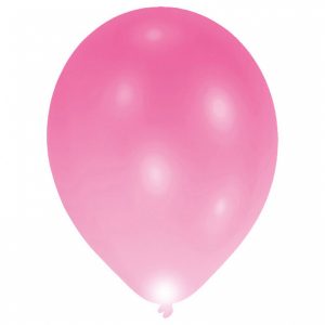 LED balónik ružový 5 ks