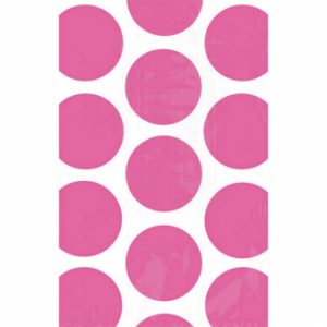 Papierové vrecúška bodkované - ružové 10 ks