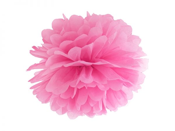Pompom v tvare ružového kvetu 35 cm
