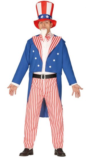 Pánsky kostým - Uncle Sam Veľkosť - dospelý: L