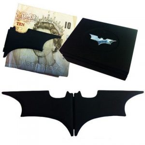 Skladací klip na peniaze - Batarang (čierny)