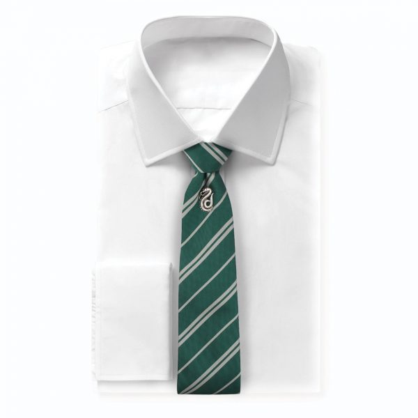 Slizolínska kravata Harry Potter so sponou - Deluxe box-2