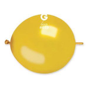Spojovací balónik zlatý 30 cm