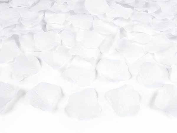 Vystreľovacie konfety a stužky - Lupene biele 40 cm-4