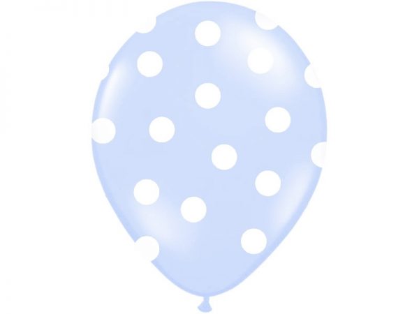 Bodkovaný balónik svetlomodrý-2