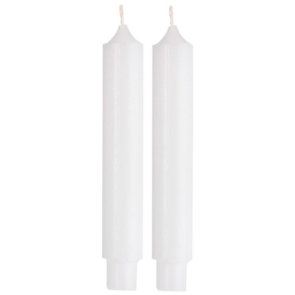 Kónické sviečky biele 3 ks