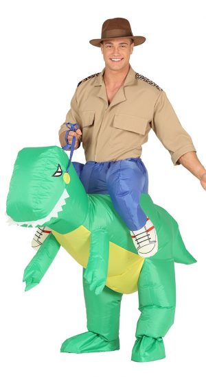 Kostým Nafukovací Dinosaurus Veľkosť - dospelý: L