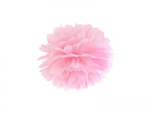 Pompom v tvare svetlo ružového kvetu 25 cm