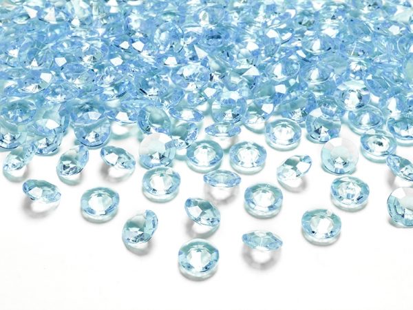 Diamantové konfety tyrkysové 12mm