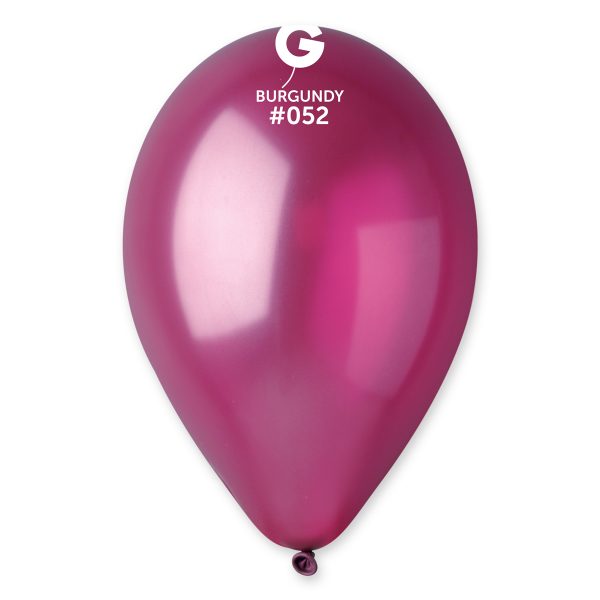 Balónik metalický burgundy 26 cm