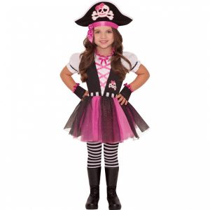 Detský kostým - Ružová pirátka