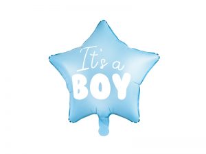 Fóliový balón modrá hviezda - It's a boy