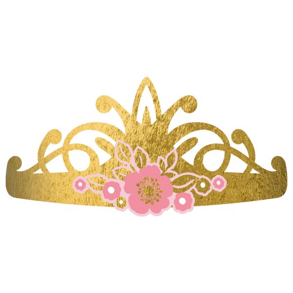Zlaté korunky - Princess/Labuť 8 ks