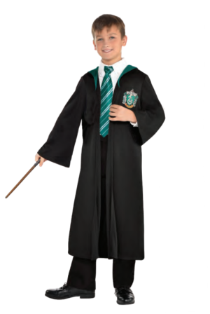 Detský čarodejnícky plášť Slizolin - Harry Potter Veľkosť - deti: 10 - 12 rokov