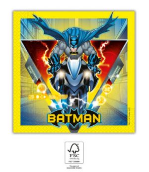 Servítky - Batman na motorke 33 x 33 cm