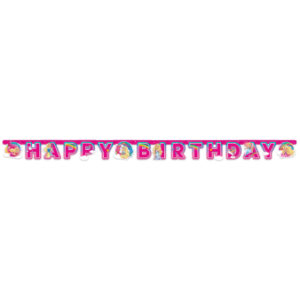 Banner Happy Birthday - Barbie Dreamtopia 200 x 15 cm
